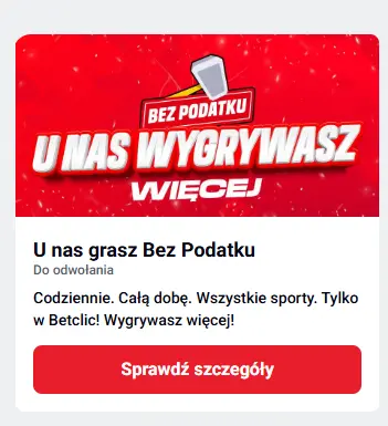 Bonusy dostępne w wersji mobilnej kasyna BETCLIC PL